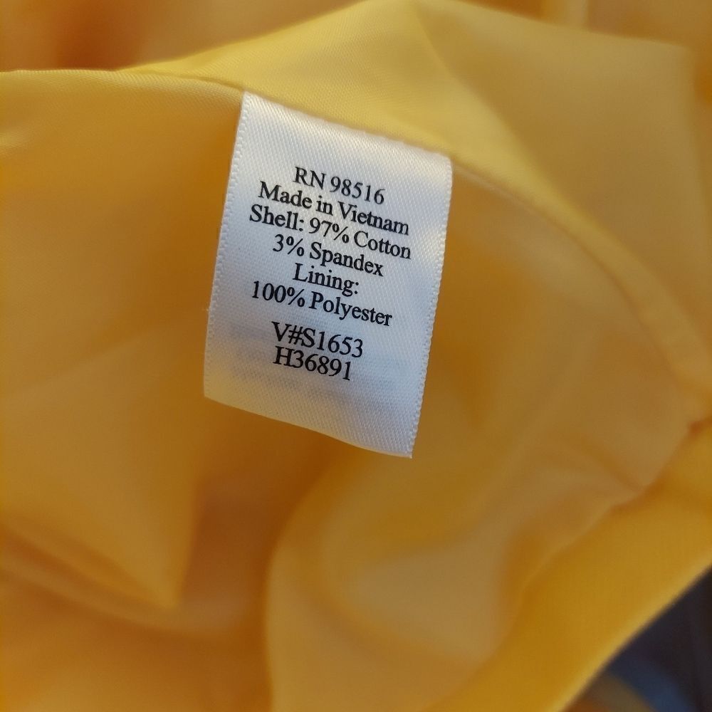 ColdWater Creek yellow 3-button blazer‎ - Picture 6 of 9